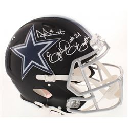 Dak Prescott, Ezekiel Elliott  Amari Cooper Signed Dallas Cowboys Full-Size Authentic On-Field Matte