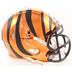 A.J. Green Signed Cincinnati Bengals Chrome Mini Speed Helmet (JSA COA)