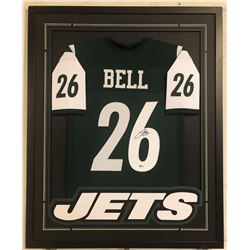 Le'Veon Bell Signed 34x42 Custom Framed Jersey (Beckett COA)