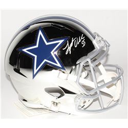 Leighton Vander Esch Signed Dallas Cowboys Full-Size Chrome Speed Helmet (Beckett COA)