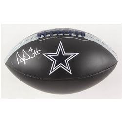 Dak Prescott Signed Dallas Cowboys Logo Football (Beckett COA  Prescott Hologram)