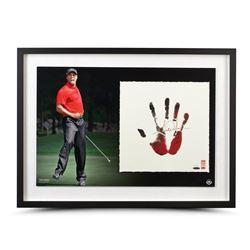 Tiger Woods Signed 20x28 Custom Framed Limited Edition Tegata Print (UDA COA)