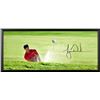 Image 1 : Tiger Woods Signed Breaking Through "Precision" 18x44 Custom Framed Photo with Bridgestone Golf Ball