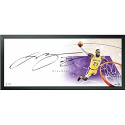 LeBron James Signed Los Angeles Lakers "The Show" 20x46 Custom Framed Lithograph (UDA COA)