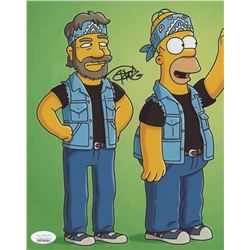 Tommy Chong Signed "The Simpsons" 8x10 Photo- "Cheech  Chong" (JSA COA)