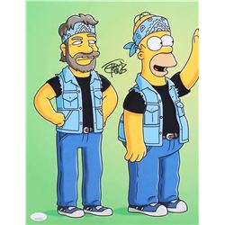 Tommy Chong Signed "The Simpsons" 11x14 Photo - "Cheech  Chong" (JSA COA)