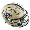 Image 1 : Alvin Kamara Signed New Orleans Saints Full-Size Authentic On-Field SpeedFlex Helmet Inscribed "Ligh