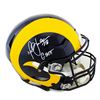 Image 1 : Marshall Faulk Signed St. Louis Rams Full-Size Authentic On-Field SpeedFlex Helmet Inscribed "GSOT" 