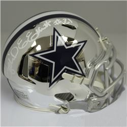 Ezekiel Elliott Signed Dallas Cowboys Speed Chrome Mini-Helmet (Beckett COA)