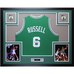 Bill Russell Signed 35x43 Custom Framed Jersey (PSA COA)