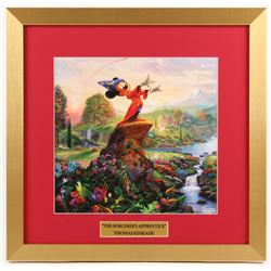 Thomas Kinkade Walt Disney's "The Sorcerer's Apprentice" 17.5x18 Custom Framed Print Display