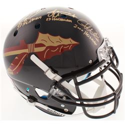 Chris Weinke, Jameis Winston  Charlie Ward Signed Florida State Seminoles Authentic On-Field Helmet 