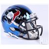 Image 1 : DeAndre Hopkins Signed Texans Chrome Speed Mini-Helmet (JSA COA)