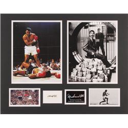 Muhammad Ali 16x20 Custom Matted Cut Display with (1) Hand-Written Word from Index Card (JSA LOA Cop