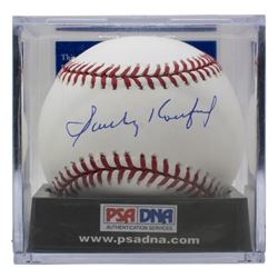 Sandy Koufax Signed OML Baseball with Display Case (PSA COA - Graded 9)