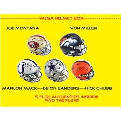 WSD "Mega Helmet Box" Full-Size Helmet Mystery Box - Autographed Football Helmet Series #/50