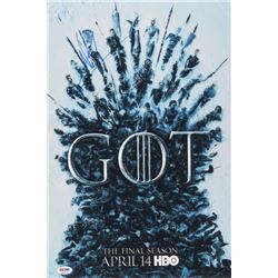 Nikolaj Coster-Waldau Signed "Game of Thrones" 12x18 Poster Print (PSA COA)