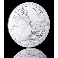 2015 America the Beautiful 5 oz Silver Blue Ridge Parkway (Uncirculated)