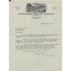 Barney Dreyfuss Signed Letter (JSA LOA)