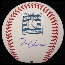 Tom Glavine Signed OML Hall of Fame Logo Baseball (JSA COA)