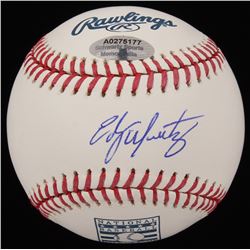 Edgar Martinez Signed Hall of Fame OML Baseball (Schwartz COA)
