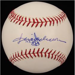 Reggie Jackson Signed OML New York Yankees 100th Anniversary Logo Baseball (JSA COA)