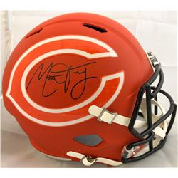 Mitch Trubisky Signed Chicago Bears Full-Size AMP Speed Helmet (Fanatics Hologram)