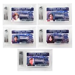 Lot of (5) "The Breakfast Club" Signed Shermer High School ID Cards with Emilio Estevez, Molly Ringw