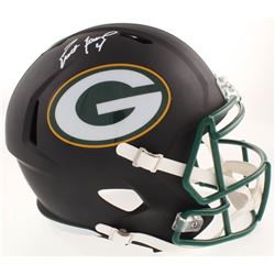 Brett Favre Signed Green Bay Packers Full-Size Matte Black Speed Helmet (Schwartz COA  Radtke Hologr