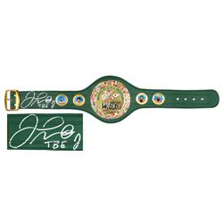 Floyd Mayweather Jr. Signed Full-Size WBC Heavyweight Championship Belt Inscribed "TBE" (Schwartz CO