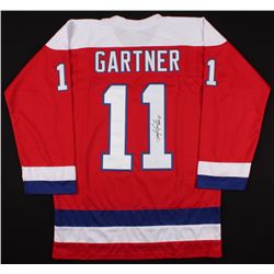 Mike Gartner Signed Jersey Inscribed "HOF 01" (JSA COA)