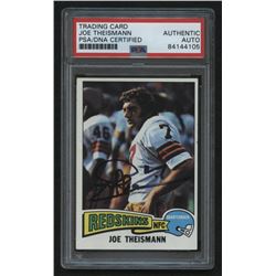 Joe Theismann Signed 1975 Topps #416 RC (PSA Encapsulated)