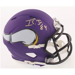 Irv Smith Jr. Signed Minnesota Vikings Speed Mini Helmet (Beckett COA)