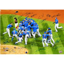 2016 Cubs World Series Champions 16x20 Photo Team-Signed by (24) with Kris Bryant, Anthony Rizzo, Be