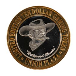 .999 Silver Plaza Hotel & Casino Nevada $10 Gaming Token Limited Edition