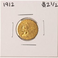1912 $2 1/2 Indian Head Quarter Eagle Gold Coin