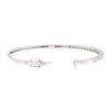 Image 3 : 14KT White Gold 1.03 ctw Diamond Bangle Bracelet