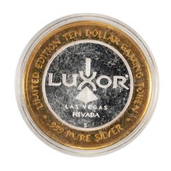 .999 Silver Luxor Las Vegas Nevada $10 Casino Limited Edition Gaming Token