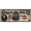 Image 1 : 1907 $5 Woodchopper Legal Tender Note
