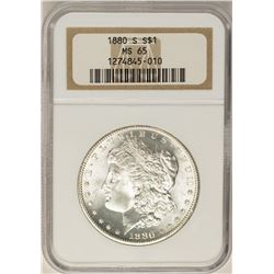 1880-S $1 Morgan Silver Dollar Coin NGC MS65