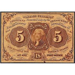 July 17, 1862 Five Cents First Issue Fractional Currency Note