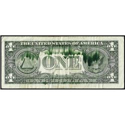 1988A $1 Federal Reserve Note New York Ink Smear ERROR