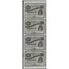Image 1 : Uncut Sheet of (4) State of Louisiana Baby Bond Obsolete Notes