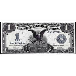 1899 $1 Black Eagle Silver Certificate Note