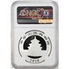 Image 2 : 2018 China Panda Silver Coin NGC MS70 Early Releases White Core