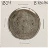 Image 1 : 1804 Mexico Carlous IIII 8 Reales Silver Coin