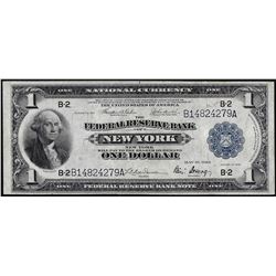 1918 $1 Federal Reserve Bank Note New York
