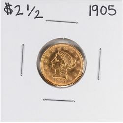 1905 $2 1/2 Liberty Head Quarter Eagle Gold Coin