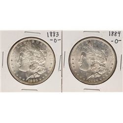 Lot of 1883-O & 1884-O $1 Morgan Silver Dollar Coins