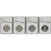 Image 1 : Lot of 1959-1962 Proof Franklin Half Dollar Coins NGC PF67